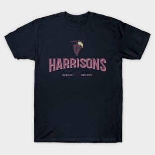 Harrisons Red Wine Joy Family Recipe Vineyard T-Shirt